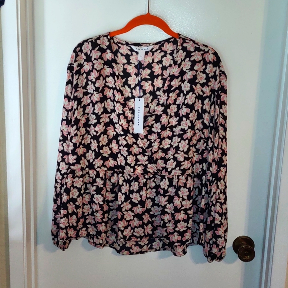 NWT Popsugar medium floral blouse